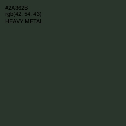 #2A362B - Heavy Metal Color Image